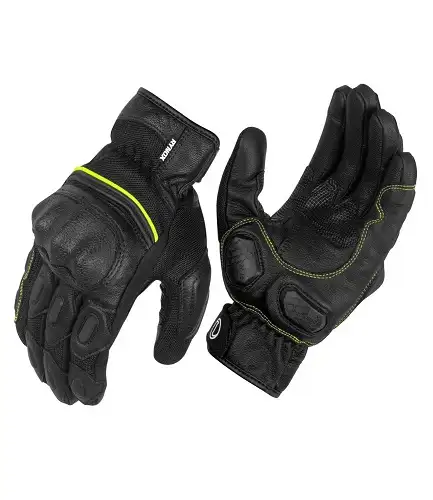 Rynox Tornado Pro3 Motorsports Gloves Green Large